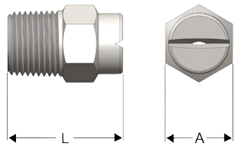 Nozzle - 1/2" F50-100 (fan)