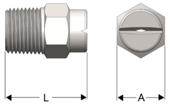 Nozzle - 1/2" F80-80 (fan)