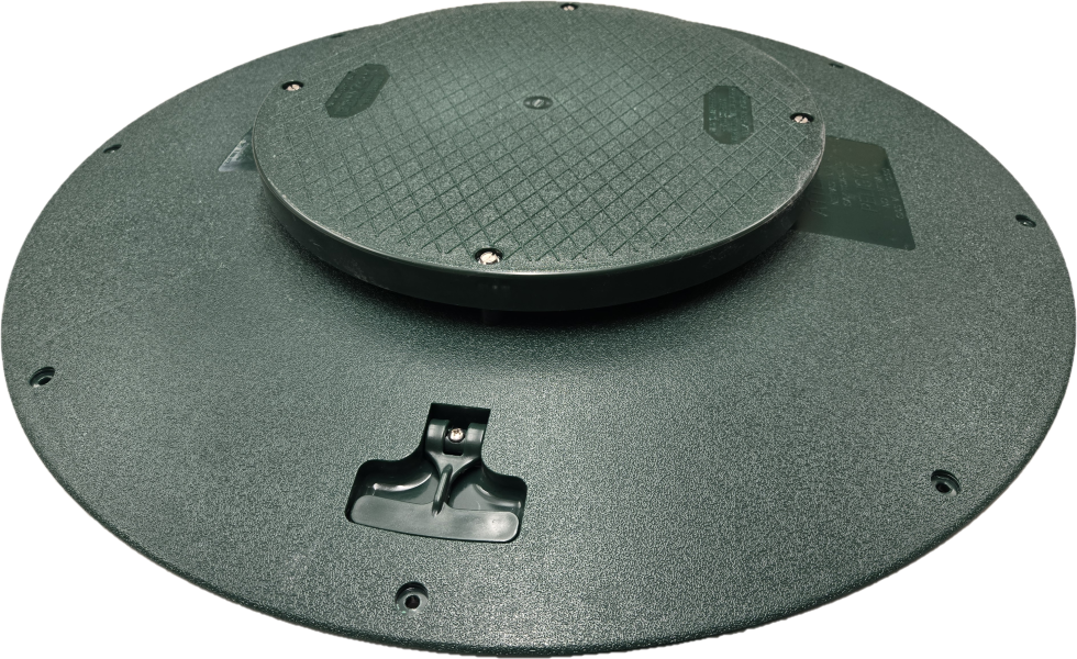 Riser Lid 24" w/ Insulation and Charcoal Filter - Polylok